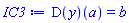(D(y))(a) = b