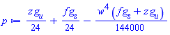 (1/24)*z*g[u]+(1/24)*f*g[z]-(1/144000)*w^4*(f*g[z]+z*g[u])