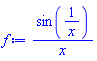 sin(1/x)/x