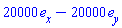 Vector[column]([[20000], [-20000], [0]], ["x", "y", "z"])