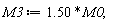M3 := VectorCalculus:-`*`(1.50, M0);