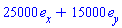 Vector[column]([[25000], [15000], [0]], ["x", "y", "z"])