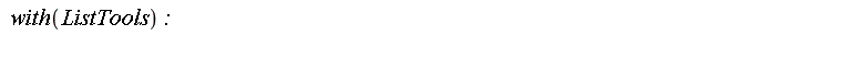with(ListTools)