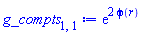 exp(2*phi(r))