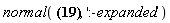 normal(-(1/3)*x*(x^2+9*x+27), ':-expanded')