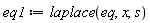 eq1 := laplace(eq, x, s)