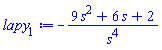 -(9*s^2+6*s+2)/s^4