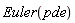 Euler(pde)