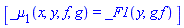 [_mu[1](x, y, f(x, y), g(x, y)) = _F1(y, g(x, y)*f(x, y))]