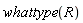 whattype(R)