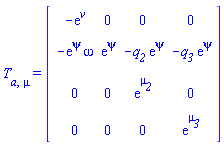 T[a, mu] = Matrix(%id = 18446744078139386686)