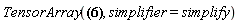 TensorArray(Physics:-Tetrads:-e_[a, mu]*Physics:-Tetrads:-e_[b, `~mu`] = Physics:-Tetrads:-eta_[a, b], simplifier = simplify)