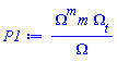 Omega(x, t)^m*m*(diff(Omega(x, t), t))/Omega(x, t)