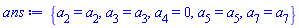 {a[2] = a[2], a[3] = a[3], a[4] = 0, a[5] = a[5], a[7] = a[7]}