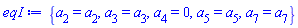 {a[2] = a[2], a[3] = a[3], a[4] = 0, a[5] = a[5], a[7] = a[7]}