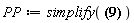 PP := simplify(2*f(x, t)^2*(3*(diff(diff(f(x, t), x), x))^2+f(x, t)*(diff(diff(diff(diff(f(x, t), x), x), x), x))+f(x, t)*(diff(diff(f(x, t), t), x))-4*(diff(diff(diff(f(x, t), x), x), x))*(diff(f(x, t), x))-(diff(f(x, t), x))*(diff(f(x, t), t))) = 0)