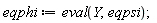 eqphi := eval(Y, eqpsi)