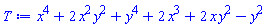 x^4+2*x^2*y^2+y^4+2*x^3+2*x*y^2-y^2