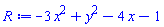 -3*x^2+y^2-4*x-1