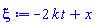 -2*k*t+x