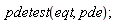 pdetest(eqt, pde)