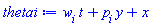 t*w[i]+y*p[i]+x