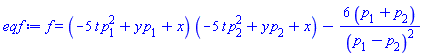 f(x, y, t) = (-5*t*p[1]^2+y*p[1]+x)*(-5*t*p[2]^2+y*p[2]+x)-6*(p[1]+p[2])/(p[1]-p[2])^2