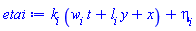 k[i]*(t*w[i]+y*l[i]+x)+eta[i]