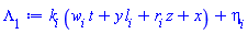k[i]*(t*w[i]+y*l[i]+z*r[i]+x)+eta[i]