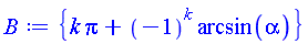 {k*Pi+(-1)^k*arcsin(alpha)}