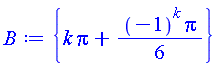 {k*Pi+(1/6)*(-1)^k*Pi}