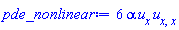 6*alpha*(diff(u(x, y, t), x))*(diff(diff(u(x, y, t), x), x))