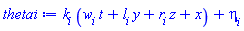 k[i]*(t*w[i]+y*l[i]+z*r[i]+x)+eta[i]