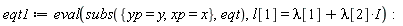 eqt1 := eval(subs({xp = x, yp = y}, eqt), l[1] = lambda[1]+I*lambda[2])