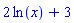 2*ln(x)+3