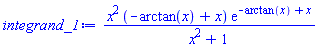 x^2*(-arctan(x)+x)*exp(-arctan(x)+x)/(x^2+1)