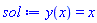 y(x) = x