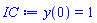 y(0) = 1