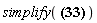 "simplify( ? )"