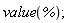 value(%)