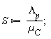 S := `&Lambda;__p`/µ__C