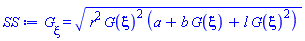 diff(G(xi), xi) = (r^2*G(xi)^2*(a+b*G(xi)+l*G(xi)^2))^(1/2)