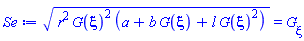 (r^2*G(xi)^2*(a+b*G(xi)+l*G(xi)^2))^(1/2) = diff(G(xi), xi)
