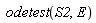 odetest(S2, E)