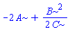 -2*A+(1/2)*B^2/C