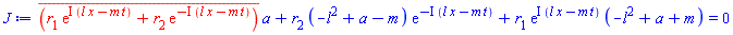 conjugate(r[1]*exp(I*(l*x-m*t))+r[2]*exp(-I*(l*x-m*t)))*a+r[2]*(-l^2+a-m)*exp(-I*(l*x-m*t))+r[1]*exp(I*(l*x-m*t))*(-l^2+a+m) = 0