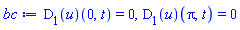 (D[1](u))(0, t) = 0, (D[1](u))(Pi, t) = 0
