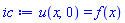 u(x, 0) = f(x)