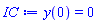 y(0) = 0