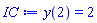 y(2) = 2